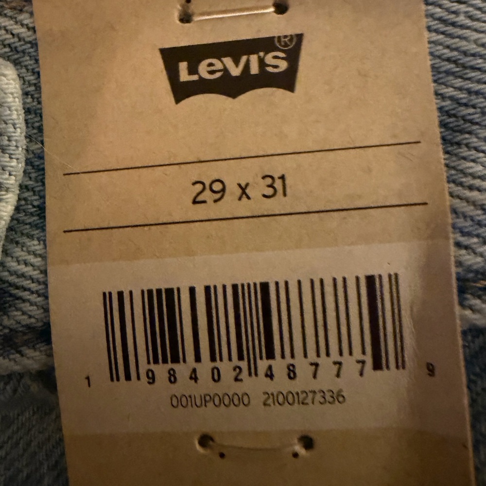 LEVI’S NWT HIGH WAISTED CINCH BAGGY Jeans in Light Blue - Picture 6 of 6